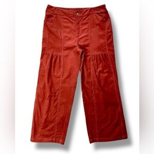 Soft Surroundings Burnt Orange Corduroy Pants